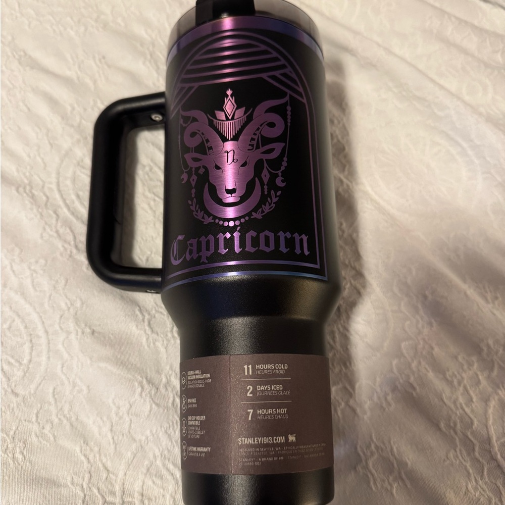 SOLD
Stanley Black and Purple Capricorn Mug